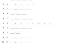 Common Multiples Worksheets Factors Worksheets Factors And Multiples