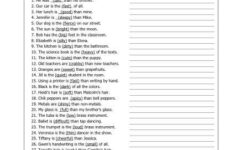 Comparative Or Superlative Reading Worksheets Spelling Grammar