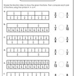 Comparing Fractions Worksheet 3rd Grade Paring Fraction Worksheet For