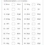 Comparing Whole Numbers Worksheets 4th Grade Worksheets Master