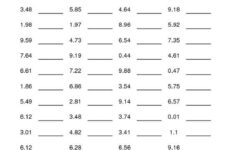 Decimals Worksheet Rounding Decimals Round Hundredths To A Tenth