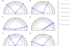 Determining Angles With Protractors Worksheet Angles Worksheet Math