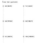 Dividing Decimals Worksheets Math Monks