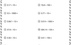Dividing Decimals Worksheets Math Monks