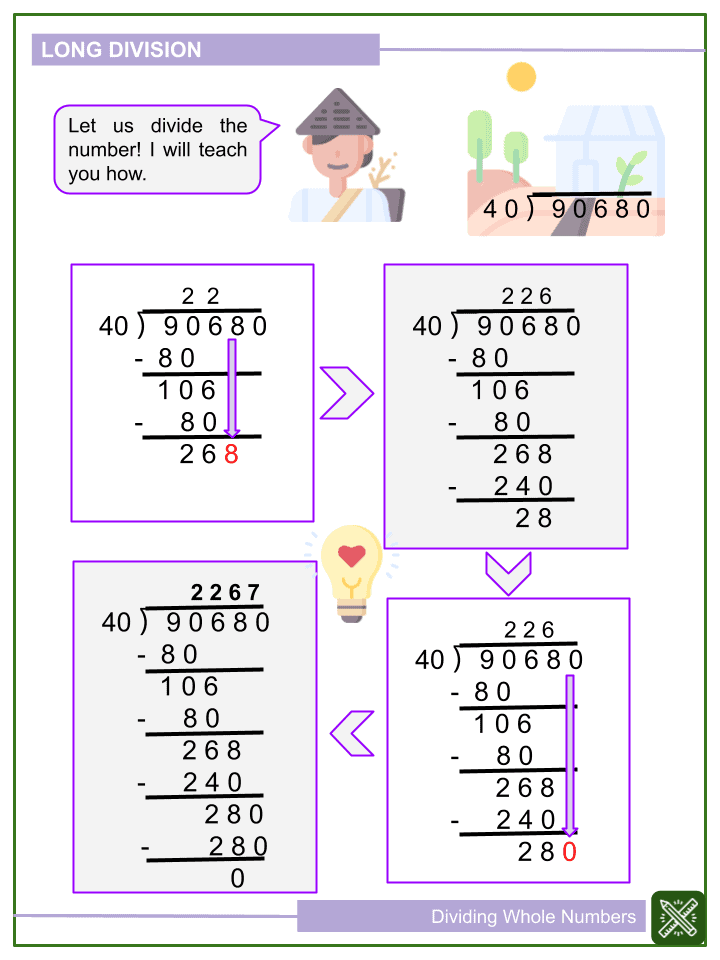 Dividing Whole Numbers 6th Grade Common Core Math Worksheets