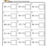 Division Fluency Worksheet Division Worksheets Division Fluency