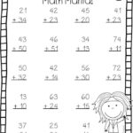 Doubles Math Facts Worksheet Addition And Subtraction Double Digit Math
