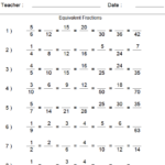 Download Equivalent Fractions Worksheet PDF WikiDownload