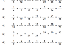 Download Equivalent Fractions Worksheet PDF WikiDownload