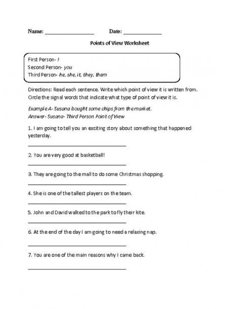 English Worksheets For 8th Graders