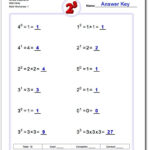 Exponents Worksheets This Page Contains Links To Free Math Worksheets