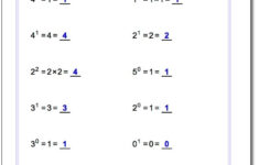 Exponents Worksheets This Page Contains Links To Free Math Worksheets
