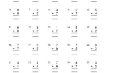 First Grade Addition Math Worksheets For All Kids More
