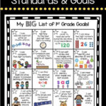 First Grade Goals And Standards Chart Students Love To Fill In Their