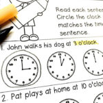 First Grade Math Worksheets For Telling Time Practice This Common Core
