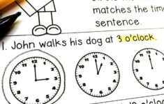 First Grade Math Worksheets For Telling Time Practice This Common Core