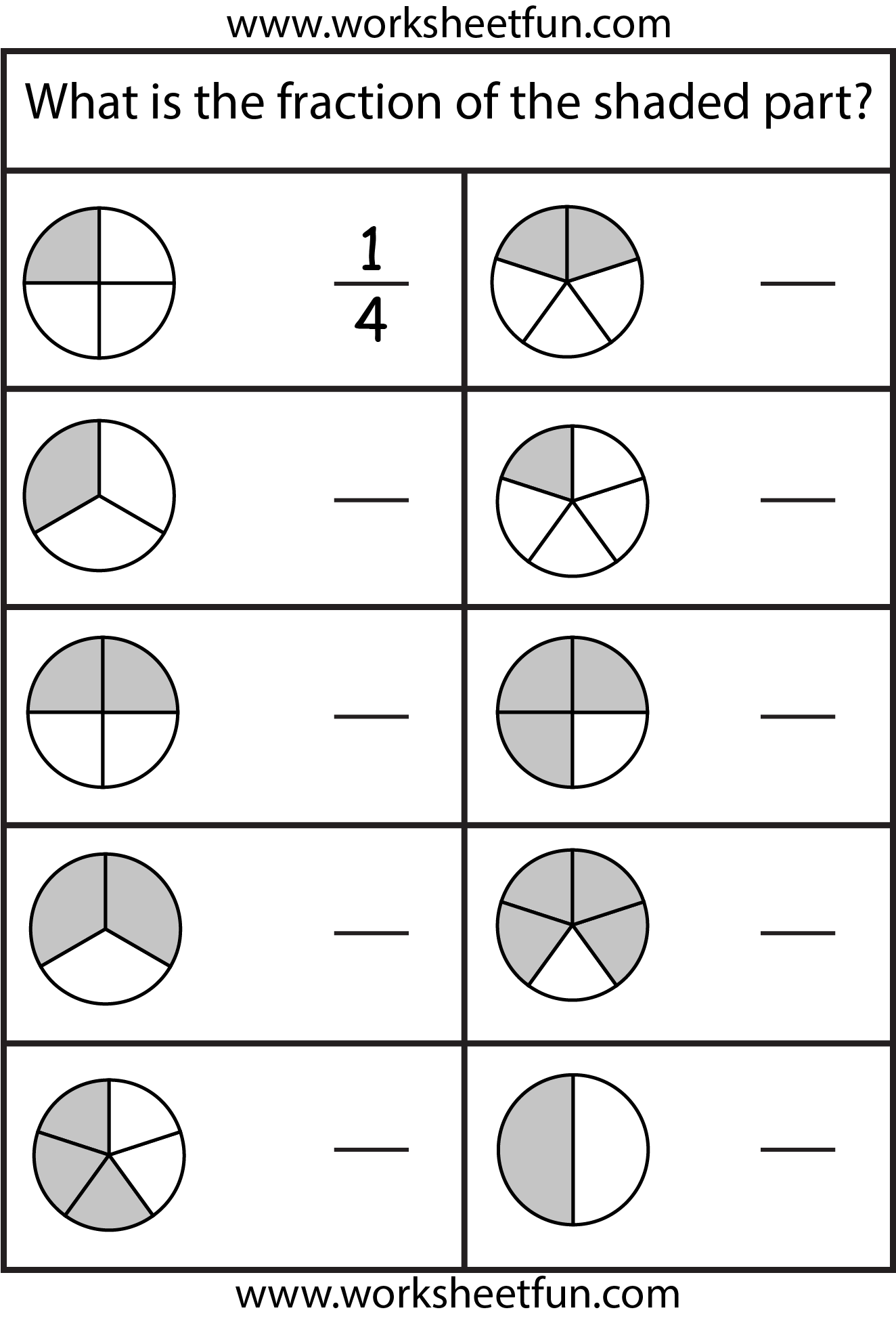 Fractions 4 Worksheets FREE Printable Worksheets Worksheetfun