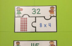 Free Array Multiplication Strategy 3rd Grade Activity Puzzles Third