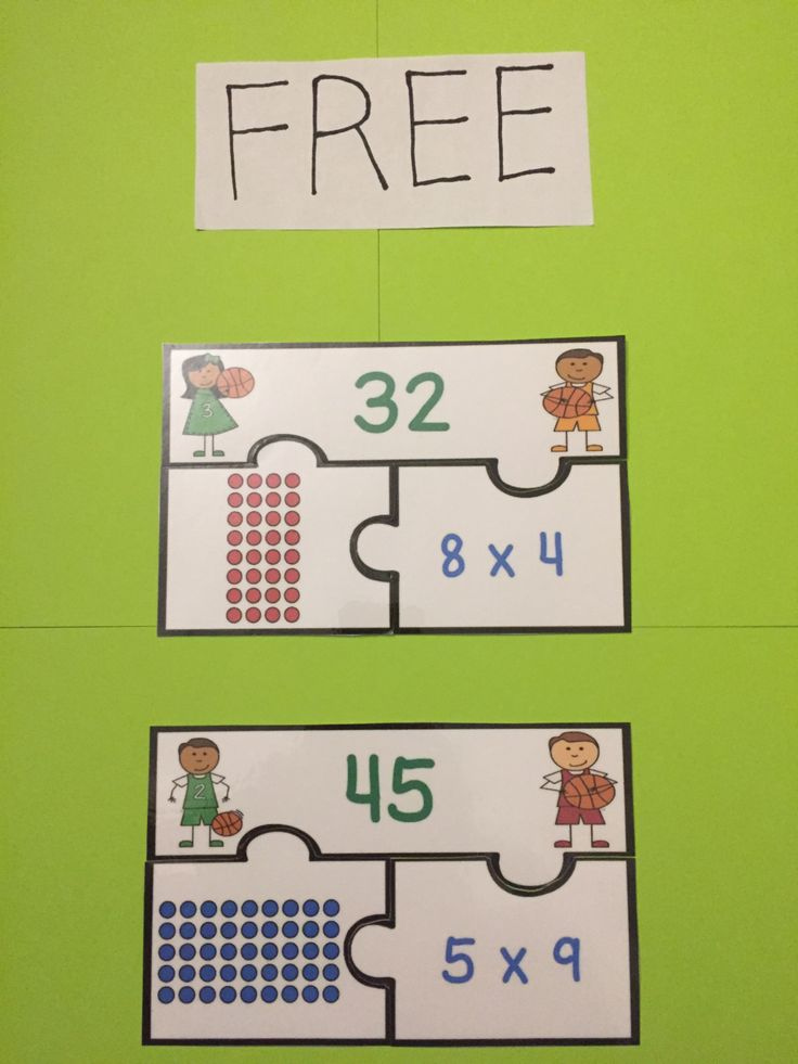 Free Array Multiplication Strategy 3rd Grade Activity Puzzles Third 