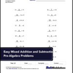Free Pre Algebra Worksheets Pre Algebra Algebra Math Worksheets