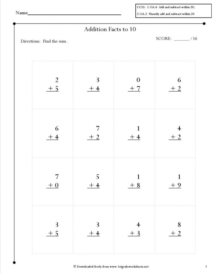 Common Core Math Worksheets 2nd