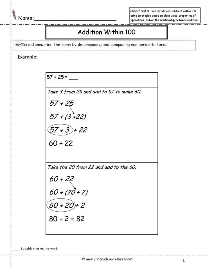 Common Core Math Free Worksheets