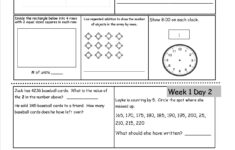 Free Printable Common Core Math Worksheets For Third Grade Free Printable