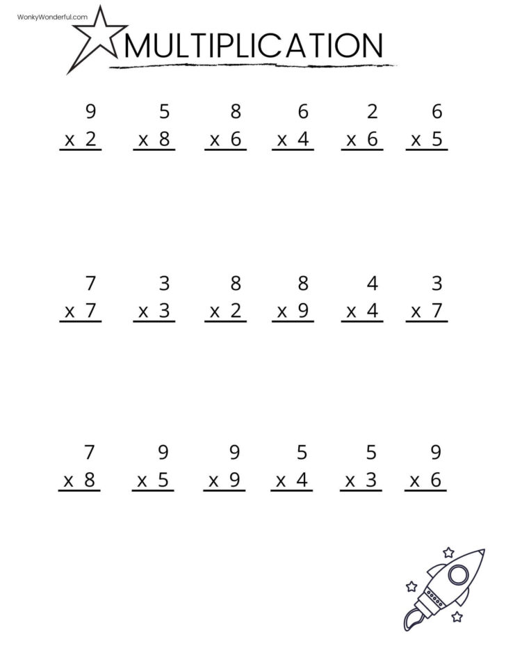Multiplication Sheets To Practice