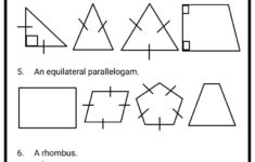 Geometry Classifying Shapes CCSS 4 G 2 Facts Worksheets