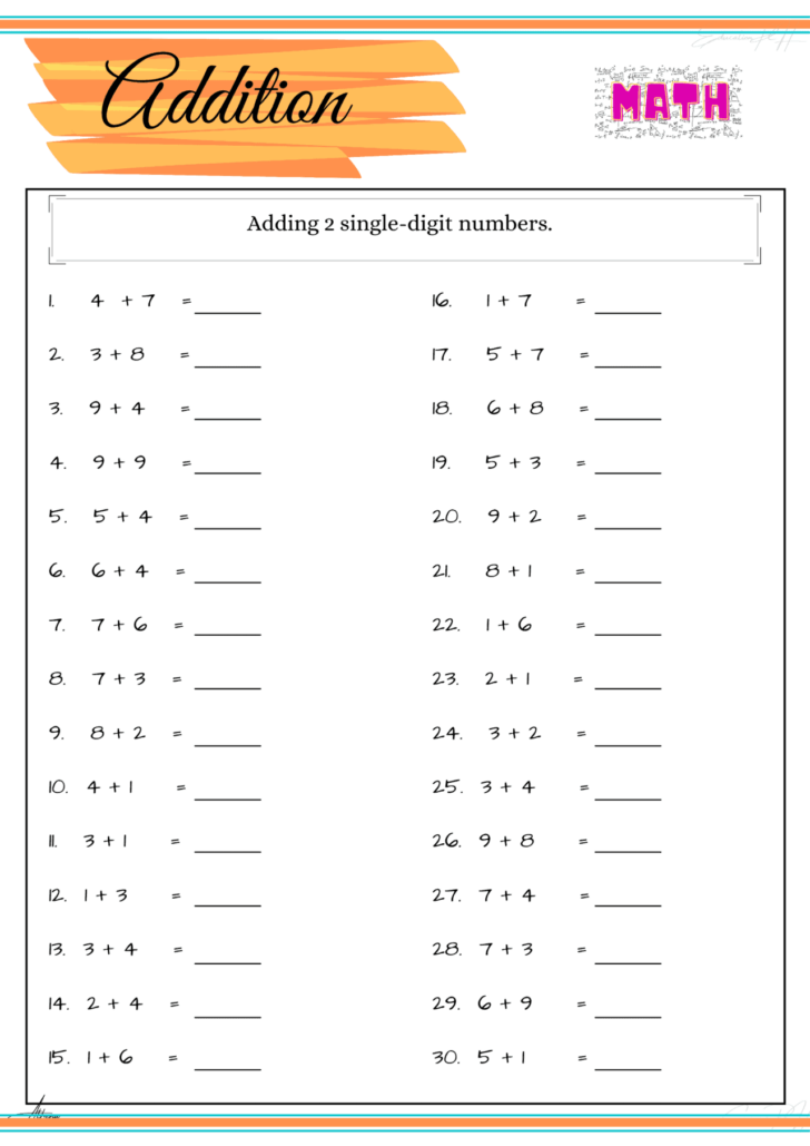 Grade 2 Math Practice Worksheets