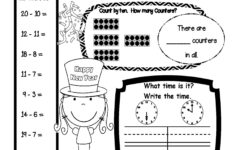 Happy New Year Common Core Daily Math Main Idea Worksheet
