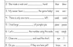 Homophone Worksheet Right Write English Worksheets For Kids