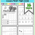 Kindergarten Math Assessments With 16 Tests Kindergarten Math Math