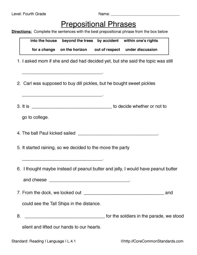 L 4 1 Common Core Worksheet Have Fun Teaching