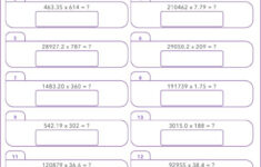 Learning Or Teaching 5th Grade Common Core Math Worksheet For 5 NBT B 7