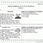 Literacy Math Ideas Common Core Second Grade Reading Comprehension