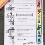 Long Division Cheat Sheet Video Video Sixth Grade Math Grade 6