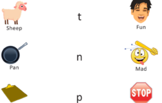 MATCH ENDING SOUND Kids Preschool Learning Phonics Worksheets