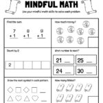 Math Review Printable 1st Grade Math Worksheet Catholic