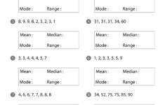 Mean Median Mode Range Worksheets Math Monks