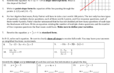 Modeling With Linear Functions Worksheet Answers Thekidsworksheet