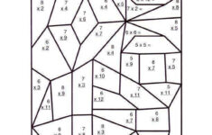 Multiplication Coloring Printable Middle School Math Worksheets Fun