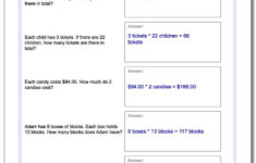 Multiplication Word Problems