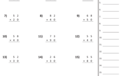 Multiplication Worksheets Math Multiplication Worksheets
