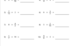 Multiplying Fractions And Whole Numbers Worksheet Multiply And Divide