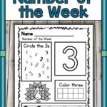 Number Sense Pre K Number Of The Week Pre Kindergarten Math