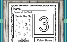 Number Sense Pre K Number Of The Week Pre Kindergarten Math