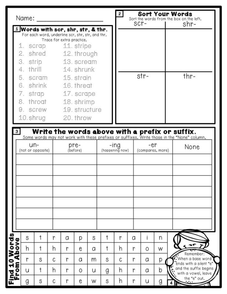 Common Core Worksheets Spelling