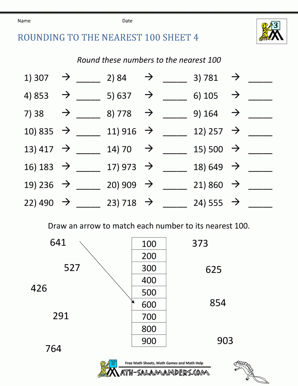 Pin By Shubbard On Math Rounding Worksheets Rounding Decimals 