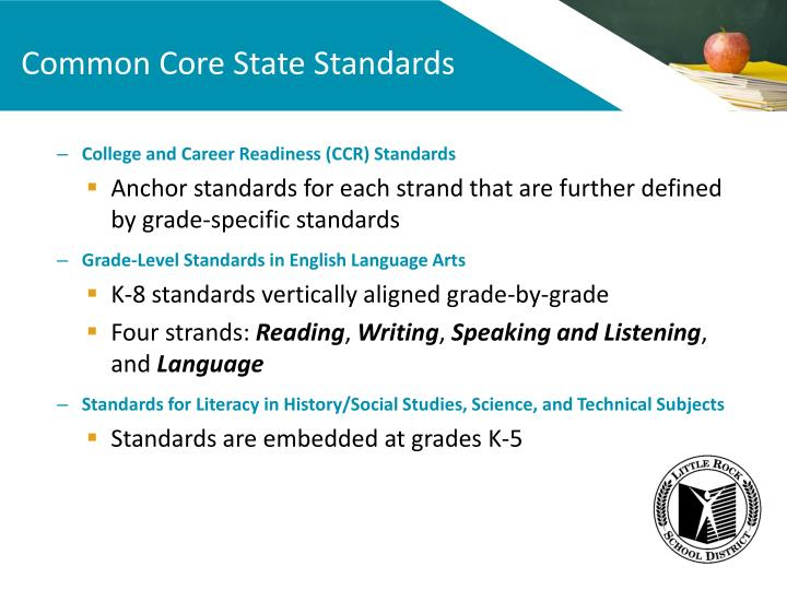 PPT Common Core State Standards For English Language Arts And 